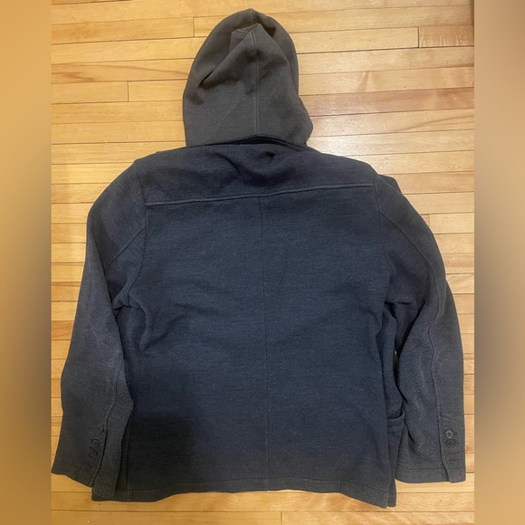 Men’s Navy and Grey Hoodie-Blazer by Howe in Sz L - Picture 2 of 13